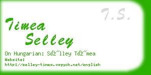 timea selley business card